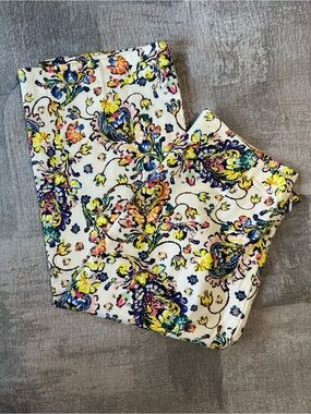 Zara Pencil Skirt with Floral Paisley Print